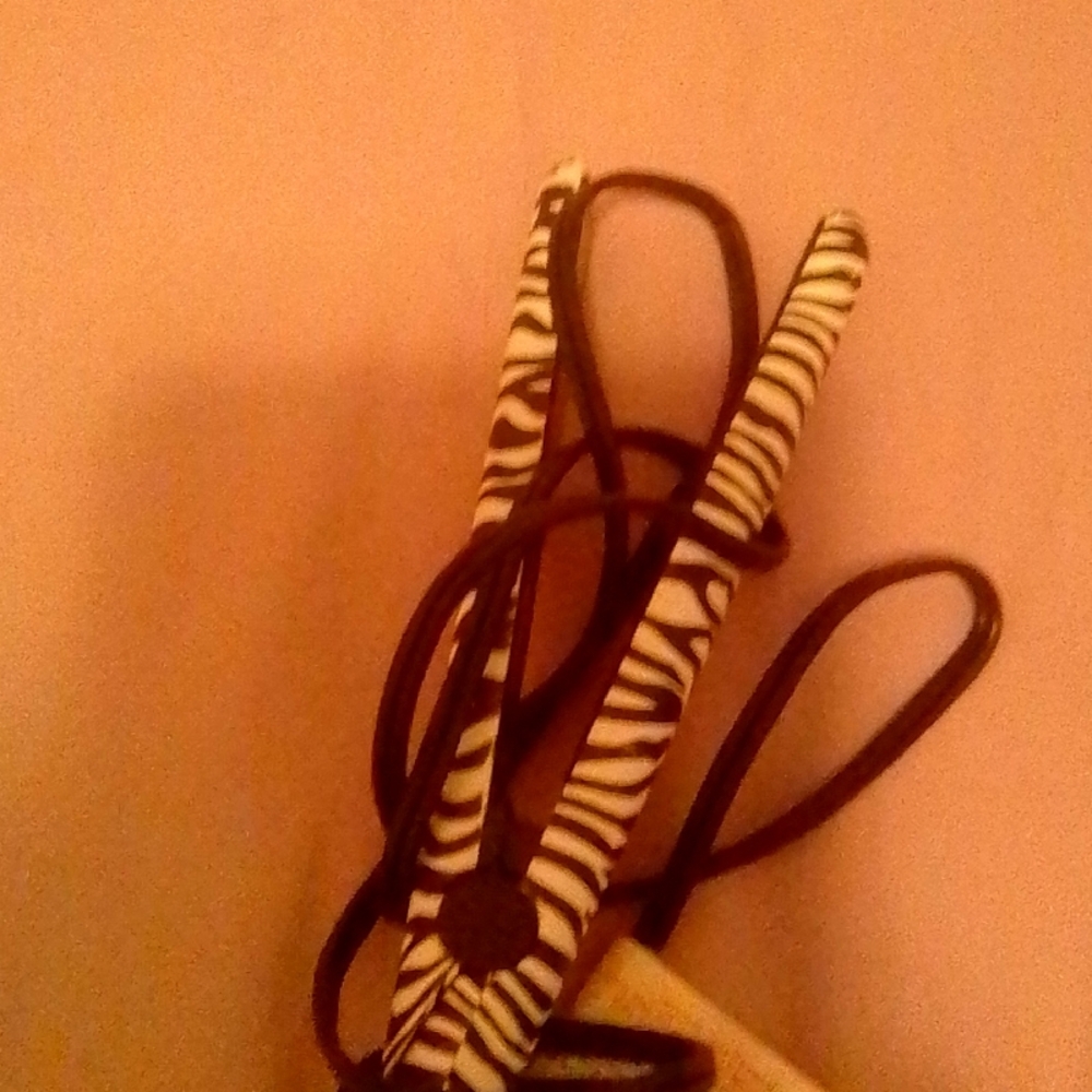 Zebra Print Hair Tool Y2K